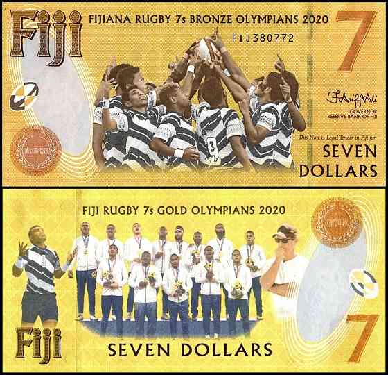 Фиджи / Fiji Islands 7 Dollars 2022 Pick 122а UNC Commemorative Полтава