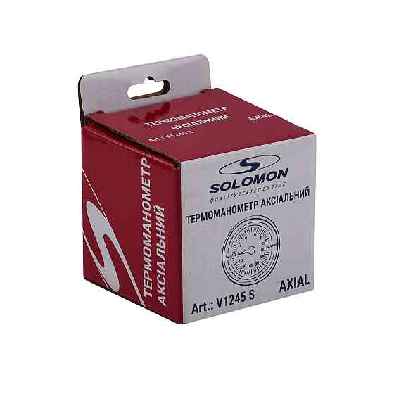 Термоманометр аксіальний SOLOMON V1245 S М10х1 Київ