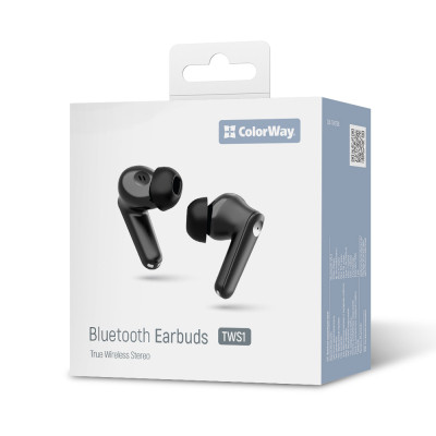 Навушники ColorWay Slim TWS-1 Earbuds Long Life Black (CW-TWS1BK1) Вінниця - фото 3