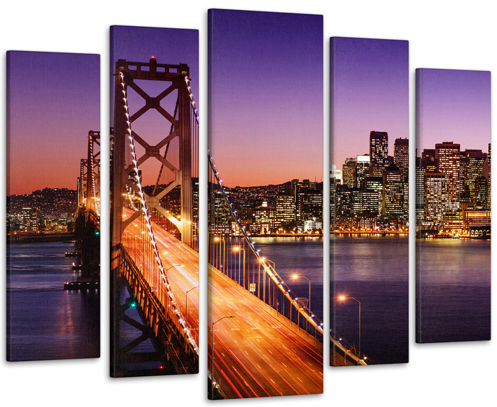 Модульна картина Міст Вогні Art-73_5 Київ - фото 1