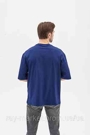 Футболка оверсайз RAY OVERSIZE мужская темно-синяя (U0104M-Navy Blue) Киев