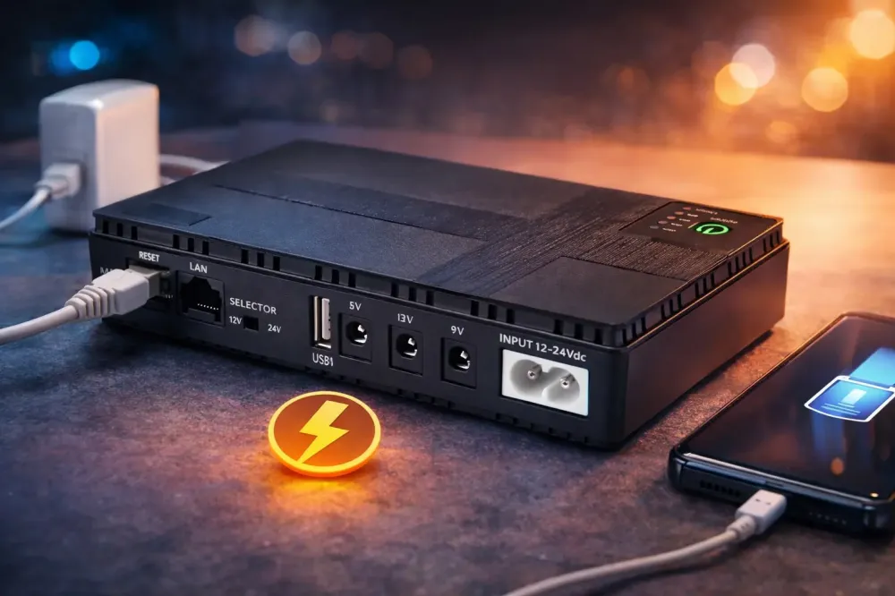 Источник бесперебойного питания для роутера 10400mAh / Бесперебойник для роутера / Повербанк для роутера Коломыя - изображение 1