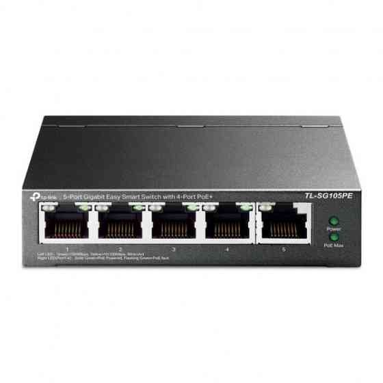 Комутатор TP-Link TL-SG105PE, 5 x 10/100/1000 RJ45, керований (TL-SG105PE) Киев
