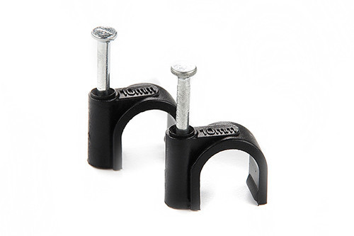 Кабельна кліпса кругла 5 мм чорна (пач 100 шт.) APRO Рівне - фото 1