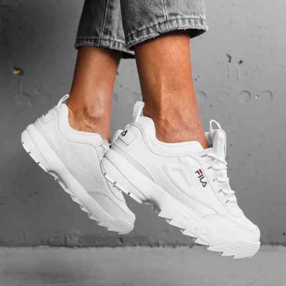 Кроссовки Женские FILA Disruptor Белые Кожаные Фила (размеры: 36,37) Видео Обзор Днепр