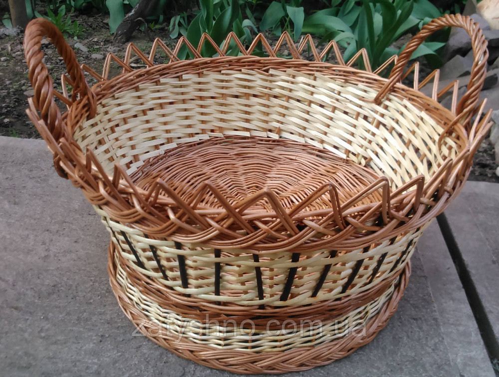 Кошик плетений з двома ручками Київ - фото 6