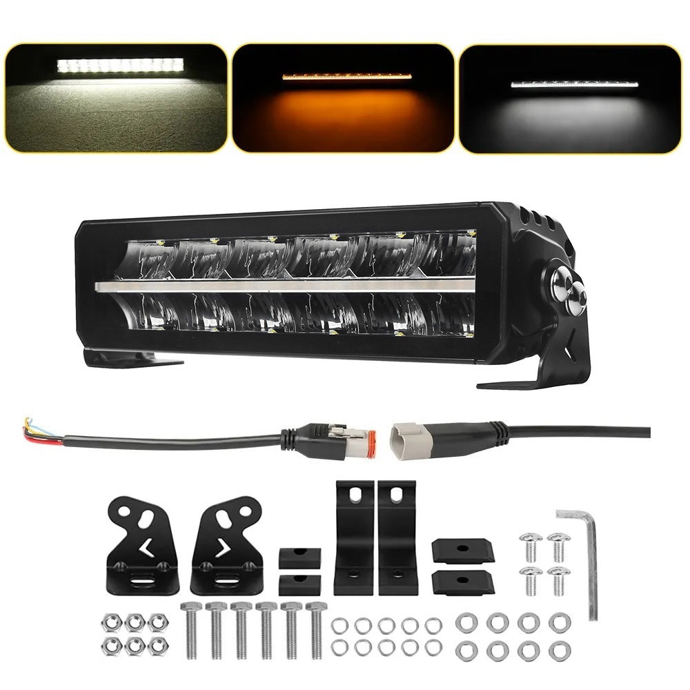 Світлодіодна балка (люстра) StarLight SL-3312 дальнє світло WHITE + DRL 45W 5200Lm 12/24V (32см) Харків - фото 4