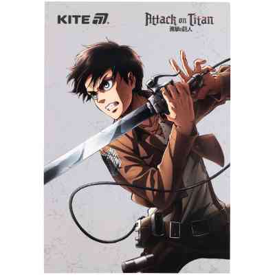 Блокнот Kite Attack on Titan A5, 50 аркушів, клітинка (AT25-194) Вінниця