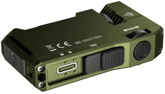 Фонарь брелок Wuben G5 EDC с красным светом + RGB Зеленый Винница
