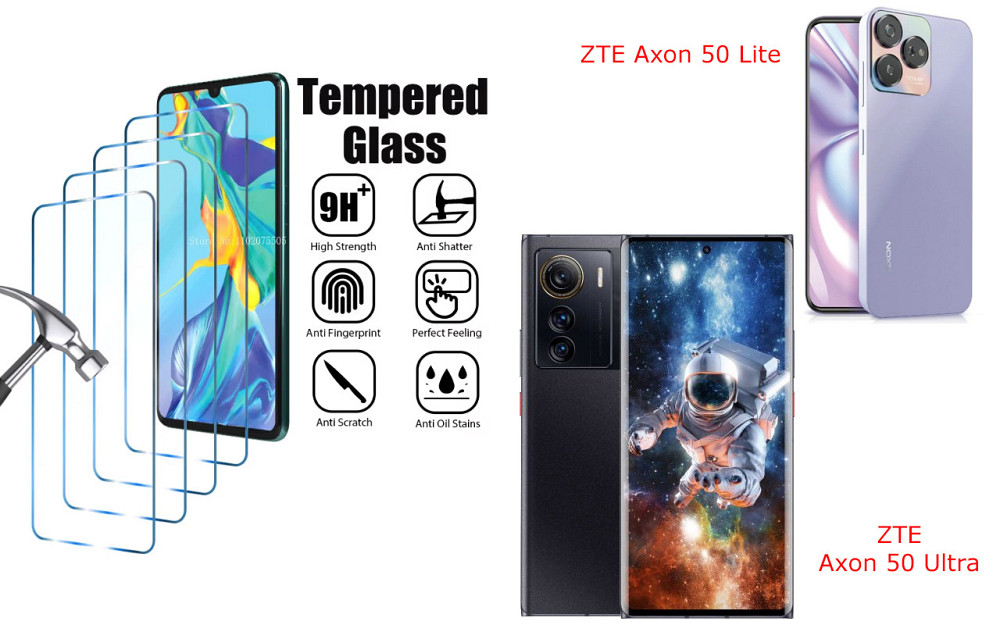 Захисне скло ArmorGlass для ZTE Axon 50 Lite, ZTE Axon 50 Ultra – стійке до подряпин та ударів Київ - фото 1
