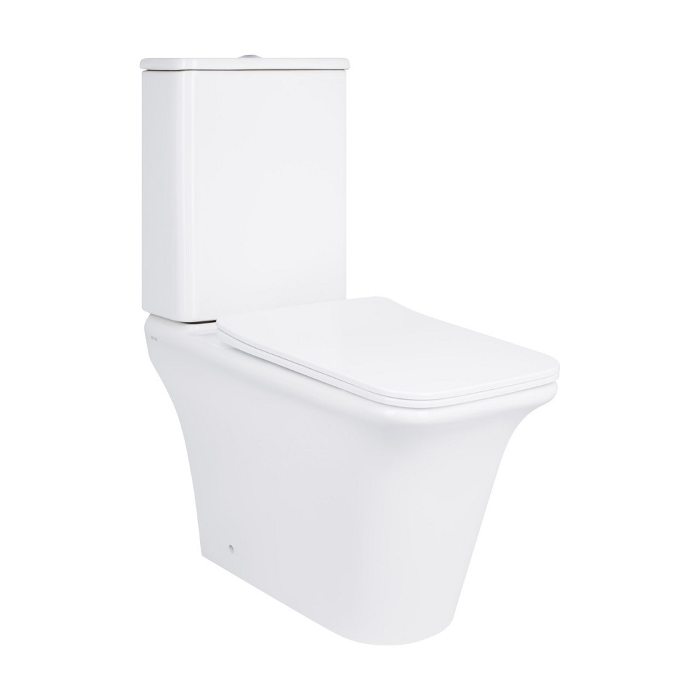 Унітаз-компакт Qtap Kalao безобідковий із сидінням Soft-close QT08221213AW Київ - фото 11