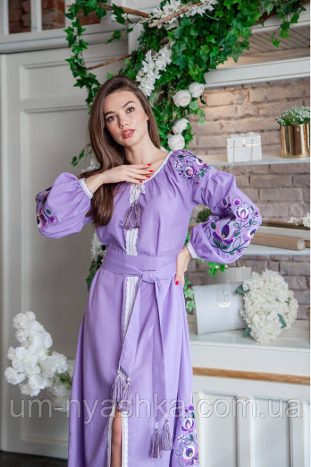 Жіноча вишита сукня на льоні Мальва Кривий Ріг - фото 6