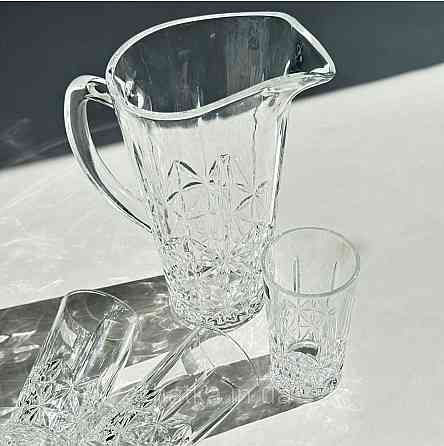 Набор для напитков 7 предметов 6 шт бокалов  + графин 1,5 л  «Хрусталь» 250 мл 102-41 прозрачный Киев