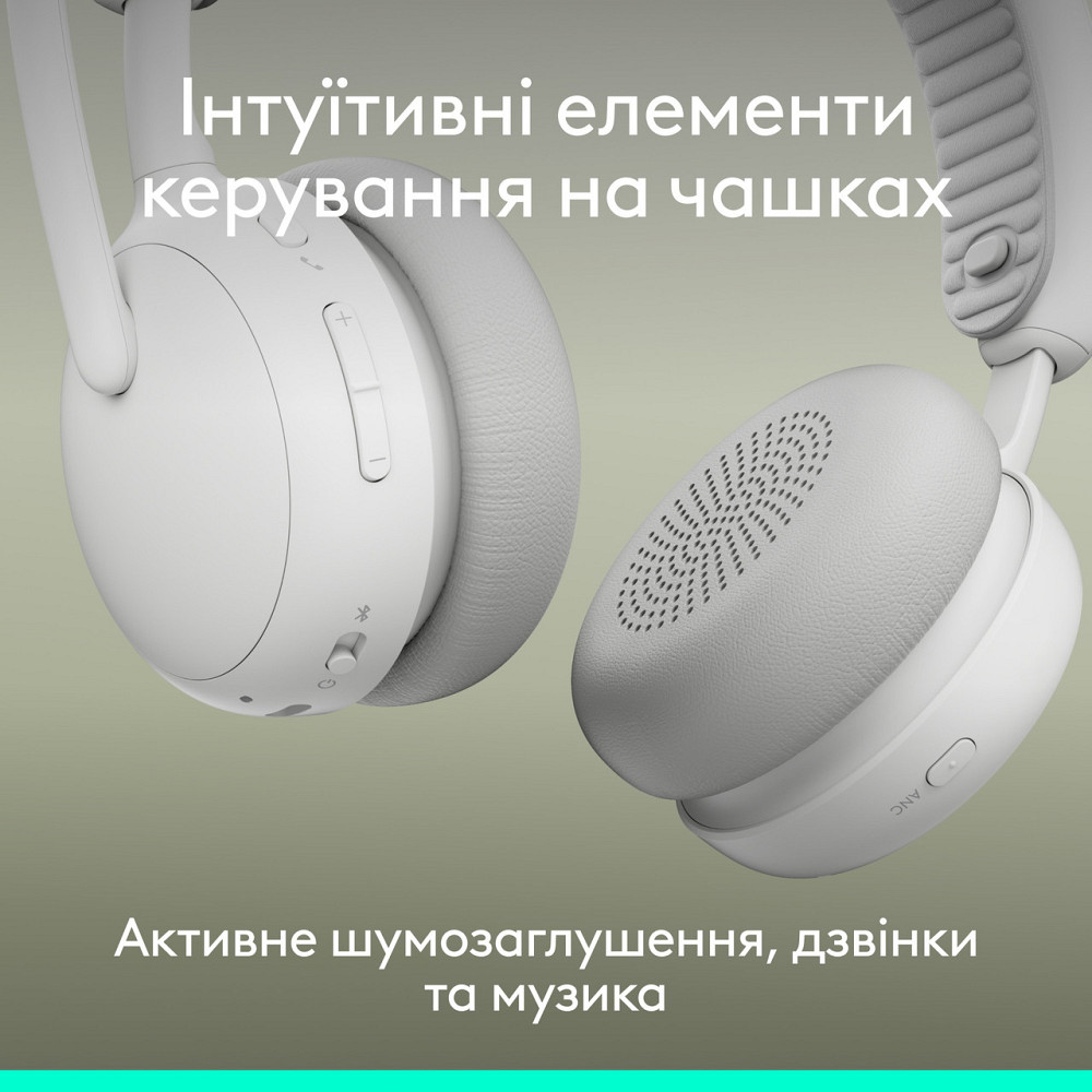 Bluetooth-гарнітура Logitech Zone Wireless 2 ES Off-White (981-001508) ( 13810 ) Харьков - изображение 18