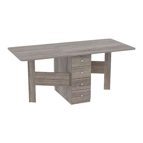 Стол-тумба №5 Комби, Дуб Сонома Трюфель, 380х800х750 Львов