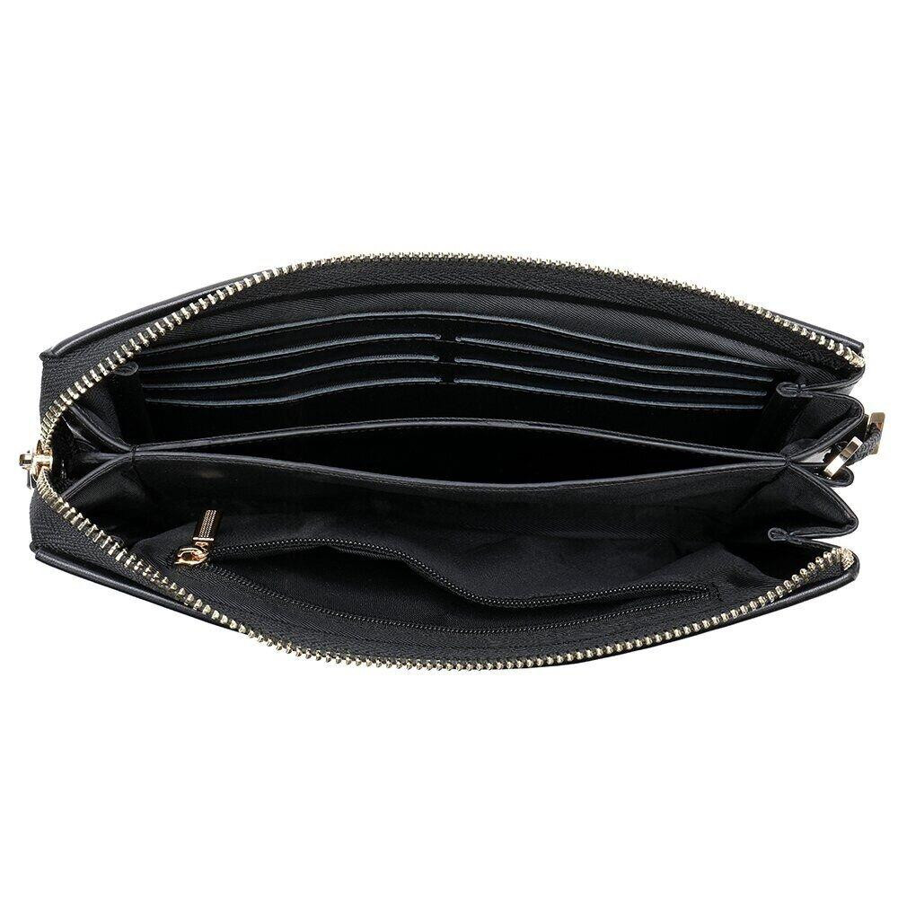 Мужская барсетка на запястье из кожи 20237 Vintage Черная Киев - изображение 10