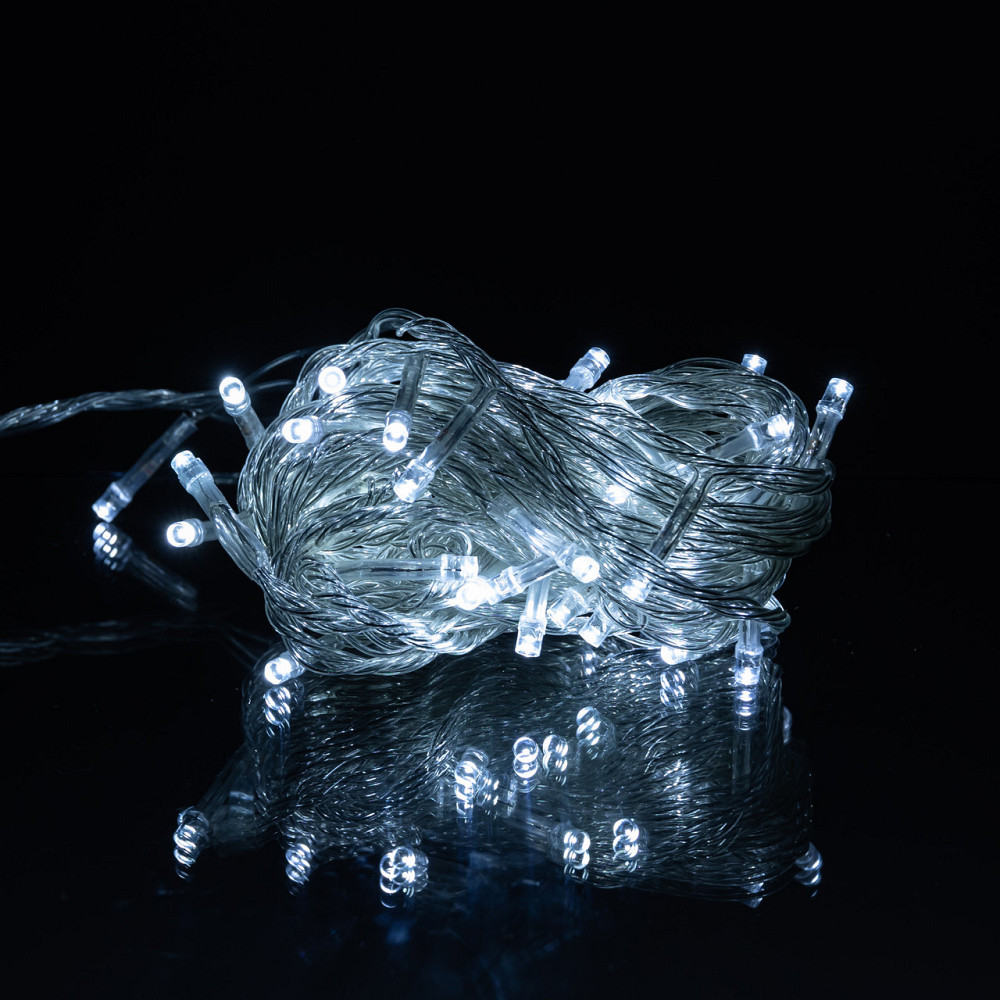 Гірлянда на новий рік, 6 м, 50 LED, білий провід Київ - фото 2