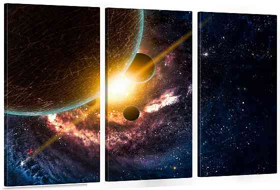 Модульная картина в гостиную / спальню Космос    ART-084_3A 100х150 см Киев