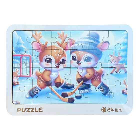 Новорічний пазл-вкладиш "Оленятка" 3240-19-005, 16х22 см Вінниця