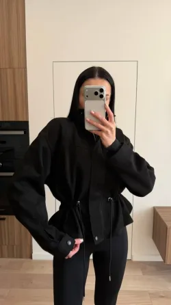 Женская замшевая куртка с талией Одесса