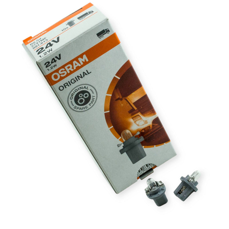 Автолампа 24V 1, 2W Bax8, 5d с патроном 2741MF БЦ Мукачево - изображение 1