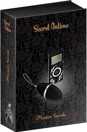 Віброяйце вібратор Secret Intime Love Egg Black від Plaisirs Secrets Дніпро