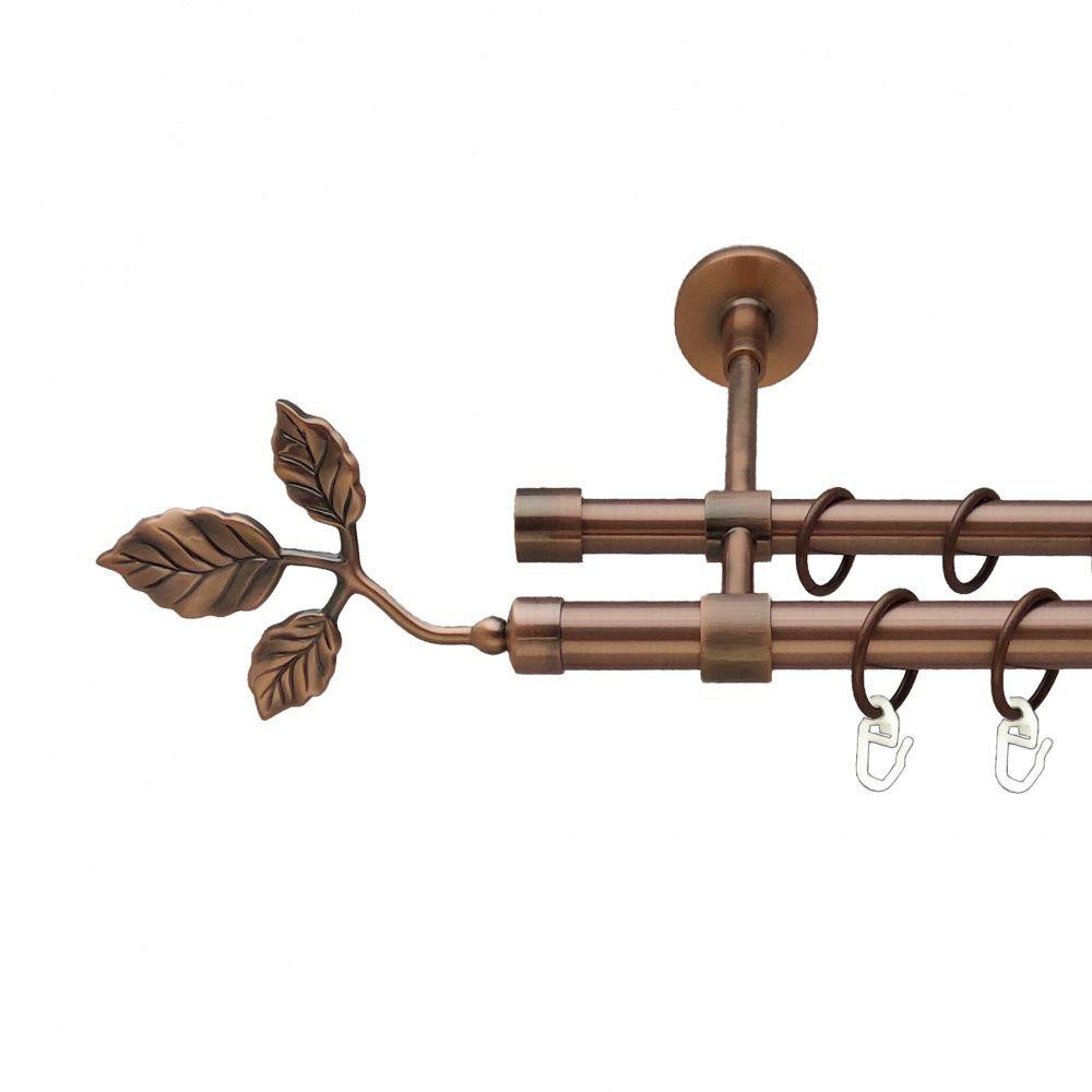 Карниз Orvit Тоскана металевий дворядний закритий гладка труба кільце металеве Мідь 19\16 мм 200 см Львов - изображение 1