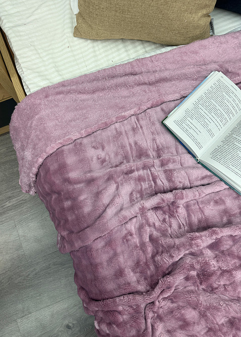 Плед-покривало 200х230 см (+-5см) "Soft Night" Бузковий (87-212) Київ - фото 2