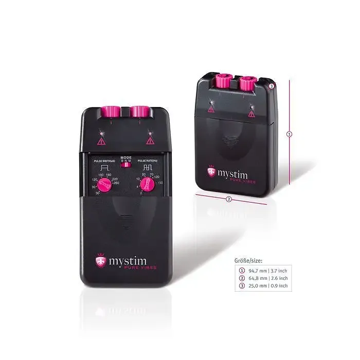 Електростимулятор Mystim Pure Vibes, 2 канали, 3 програми, механічні перемикачі Львів - фото 2