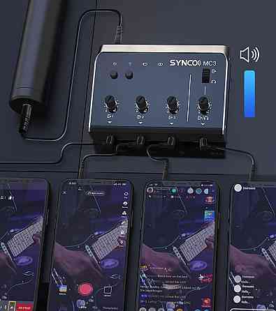 Мікшерний пульт для телефону чотирьох канальний Synco MC3-LITE Київ