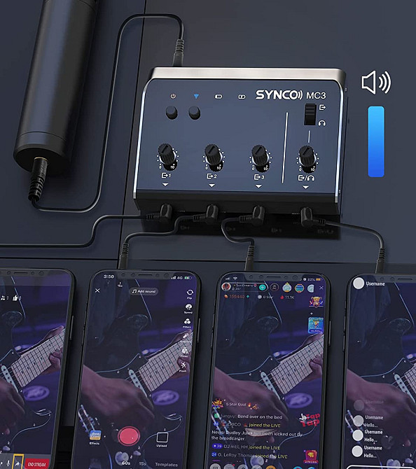 Мікшерний пульт для телефону чотирьох канальний Synco MC3-LITE Київ - фото 5