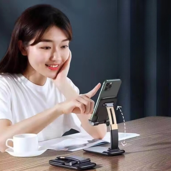 Підставка-тримач настільна під телефон JK009, складна, чорна Кам'янець-Подільський
