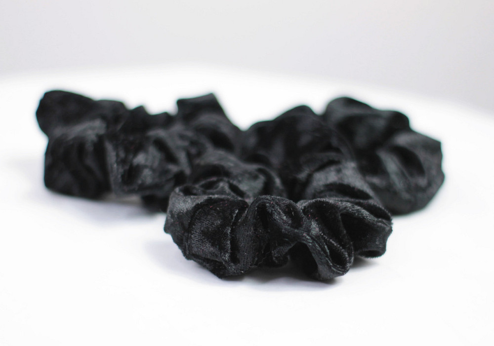 Велюровая резинка для волос Черный Харьков - изображение 1