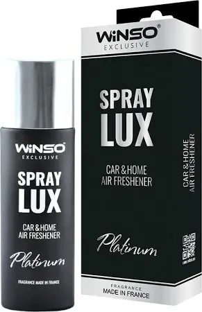 Освіжувач повітря WINSO Spray Lux Exclusive 55 мл Platinum — стильна свіжість для вашого авто та приміщень Ковель - фото 1