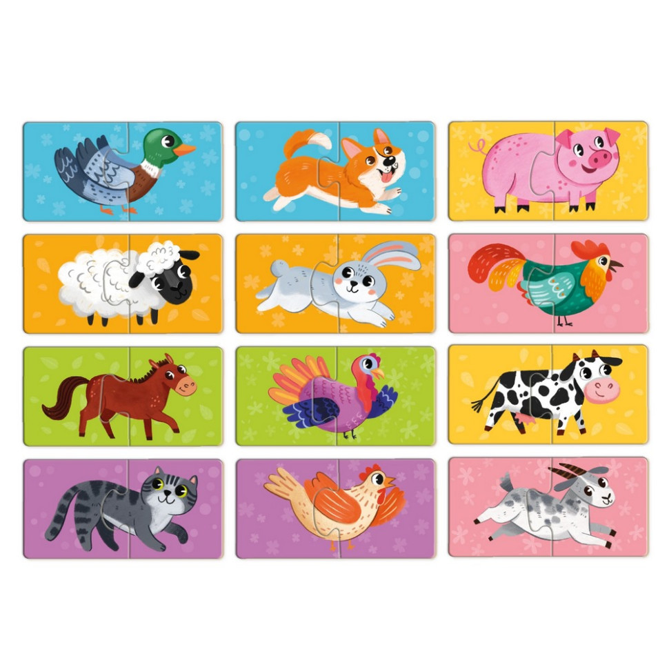 Дитячий пазл "ДУО-Тваринки-половинки" 300689, 24 елемента Вінниця - фото 3