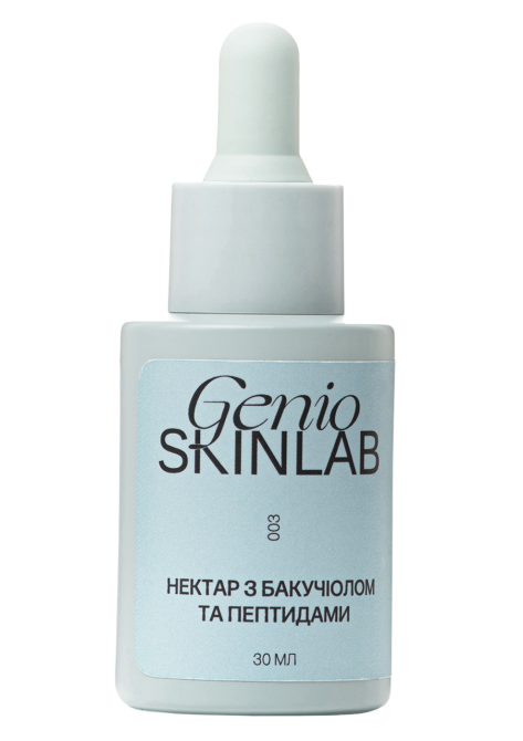НЕКТАР З БАКУЧІОЛОМ ТА ПЕПТИДАМИ GENIO SKINLAB, 30 мл Дніпро - фото 1