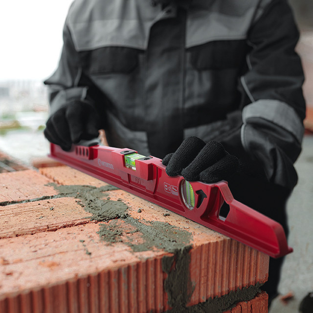 Рівень муляра, ударний 60 см, 2 капсули INTERTOOL MT-1560 Київ - фото 9