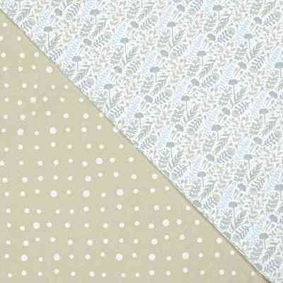 Постельное белье Home Line Цветение трав/горох голубой/бежевый, бязь, полуторный (176875) Винница