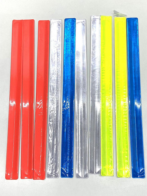 Світловідбивні браслети Feel Fit флікери самозакриваються на руку/ногу 10 шт 40 см (35827) Чернигов - изображение 3