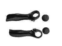Упори для рук велосипеда (роги) (алюміній, чорні, HX-Y01-24) KL Мукачево
