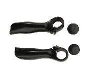 Упори для рук велосипеда (роги) (алюміній, чорні, HX-Y01-24) KL Мукачево - фото 1