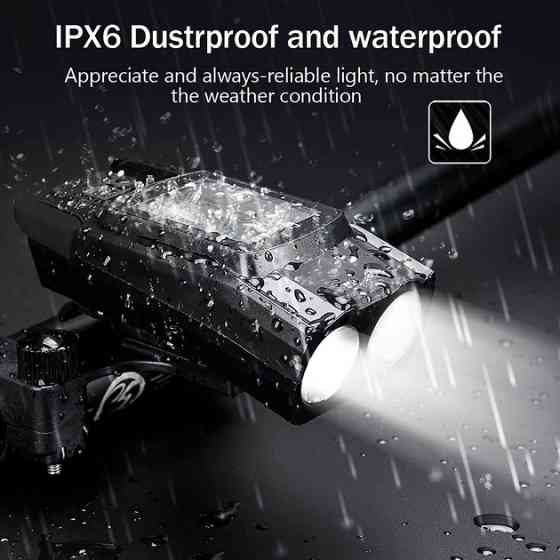Фара з акумулятором на кермо велосипеда, Передній протиударний ліхтар на велосипед HC-63 Львів