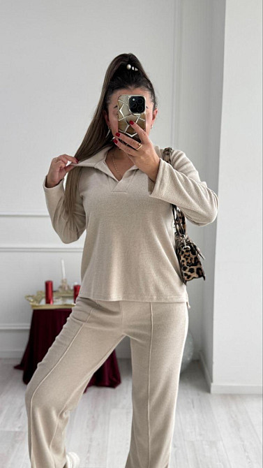 Женский базовый вязаный костюм двойка из ангоры Таш, 40/42 Одесса - изображение 7