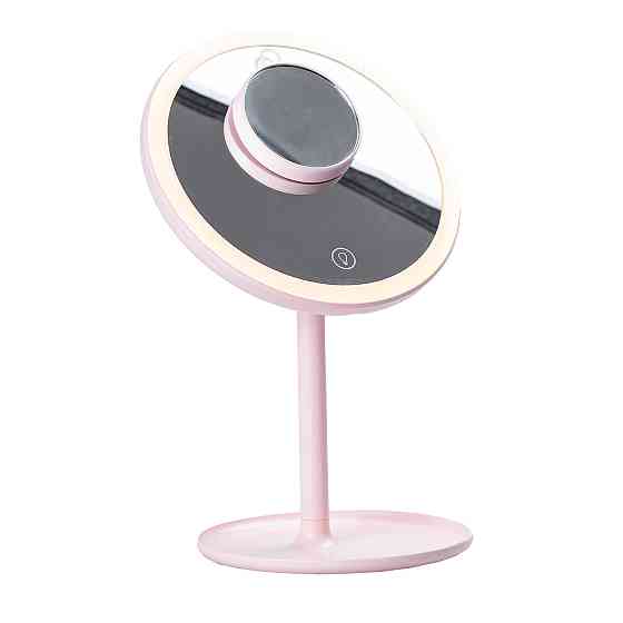 Зеркало для макияжа с увеличением и с подсветкой Розовый HP072TD020P Киев