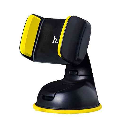 Автомобільний тримач кріплення підставка для телефону смартфону HOCO CA5 Suction Yellow 6957531031758 Одеса