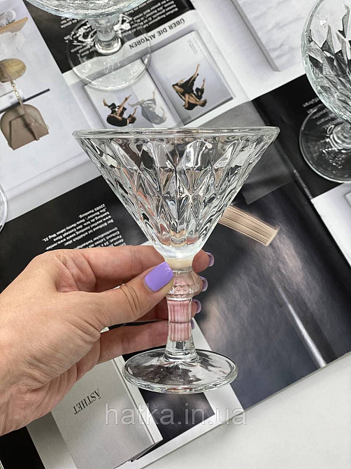Набір келихів креманок 6 шт "Елізіум" 200 мл 102-890 прозорий для дому та ресторану Київ - фото 2