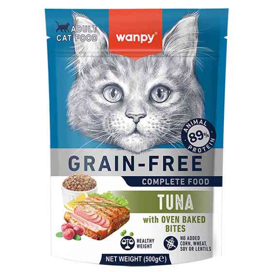Wanpy Adult Cat Grain Free Tuna ВАНПІ ТУНЕЦЬ ДЛЯ КОТІВ сухий беззерновий корм Київ