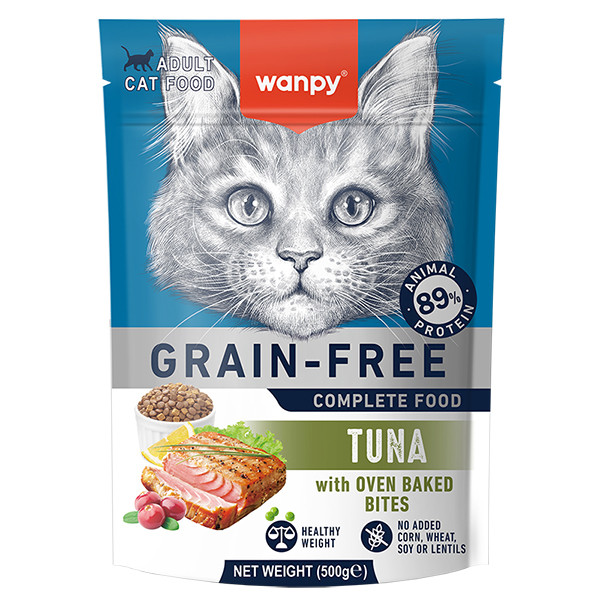 Wanpy Adult Cat Grain Free Tuna ВАНПІ ТУНЕЦЬ ДЛЯ КОТІВ сухий беззерновий корм Київ - фото 1
