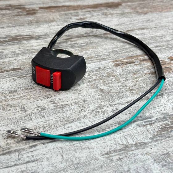 Кнопка переключатель света фар для мотоцикла 22мм, выносной тумблер на руль для света и сигнализации Киев