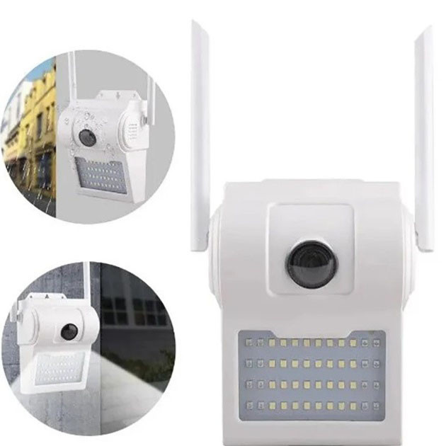 Wi-Fi камера вулична UKC, Нічна відеокамера для охорони будинку, Камера віддаленого відеоспостереження KG-27 Львів - фото 18